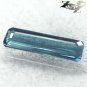 VVS Natural Rectangular 3*12 mm. Blue Nigeria Indicolite Tourmaline 0.92 CT.Gems