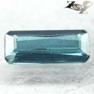 Natural Rectangular 4*9 mm. Nigeria Blue Indicolite Tourmaline 0.95 CT.Gemstones