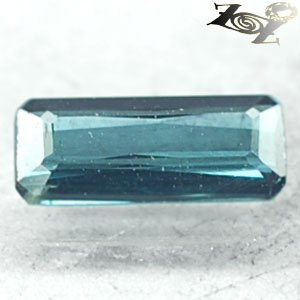 Natural Rectangular 4*9 mm. Nigeria Blue Indicolite Tourmaline 0.95 CT.Gemstones