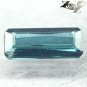 Natural Rectangular 4*9 mm. Nigeria Blue Indicolite Tourmaline 0.95 CT.Gemstones