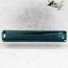 VVS 1 Natural Rectangular 3*16 mm. Nigeria Blue Indicolite Tourmaline 1.12 CT.