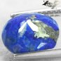 3.42 Ct.Natural Oval Gold Pyrite Crystal Matrix Azure Blue Lapis Lazuli Gemstones