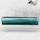 VVS 1 Natural Rectangular 3*14 mm. Greenish Blue Indicolite Tourmaline 1.06 CT.