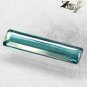 VVS 1 Natural Rectangular 3*14 mm. Greenish Blue Indicolite Tourmaline 1.06 CT.