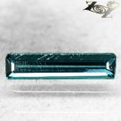 Natural Rectangular 3*11.5 mm. Intense Clear Blue Indicolite Tourmaline 0.63 CT.