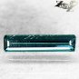Natural Rectangular 3*11.5 mm. Intense Clear Blue Indicolite Tourmaline 0.63 CT.