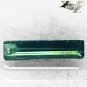 Natural Rectangular 3*13 mm. Green Blue Bi Color Liddicoatite Tourmaline 1.13 CT