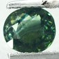 Natural Oval 5.7*6.5mm Green Blue Bi Color Liddicoatite Tourmaline 1.01 CT.彩藍色碧璽