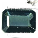 VVS 1 Natural Emerald 5*7 mm. Intense Blue Indicolite Tourmaline 0.87 CT. 彩藍色碧璽