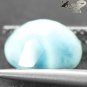 2.16 CT.Natural Oval 7*9 mm White Wave Vein Intense Aqua Blue Larimar Pectrolite