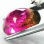 4.85 CT.Natural Oval 8.5*12mm Bi Color Intense Pink Green Liddicoatite Tourmaline