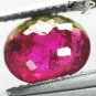 2.07 CT.Natural Oval 8*9mm Intense Red Pink Green BiColor Liddicoatite Tourmaline