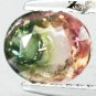 Natural Oval 6*7 mm. Pink Green Nigeria Bi Color Liddicoatite Tourmaline 1.14 CT