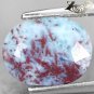 3.03 Ct.Natural Oval Red Patch Ocean Blue Dominican Dolphin Stone Larimar