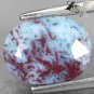 3.03 Ct.Natural Oval Red Patch Ocean Blue Dominican Dolphin Stone Larimar