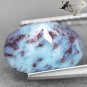 3.03 Ct.Natural Oval Red Patch Ocean Blue Dominican Dolphin Stone Larimar