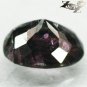 Unusual Natural Oval 6*7.5 mm Black Rutile Pink Green Bi Color Tourmaline 1.22 CT
