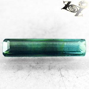 Natural Rectangular 4*15 mm. Green Violet Blue Tri Color Tourmaline 1.45 CT.Gems