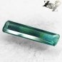 Natural Rectangular 4*15 mm. Green Violet Blue Tri Color Tourmaline 1.45 CT.Gems
