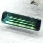 Natural Rectangular 3*11 mm. Green Blue Bi Color Liddicoatite Tourmaline 0.91 CT