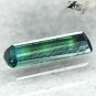 Natural Rectangular 3*11 mm. Green Blue Bi Color Liddicoatite Tourmaline 0.91 CT