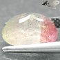 3.62 CT.Natural Oval 8.5*10.5 mm. Crystal Pink Green Zone Tri Color Tourmaline