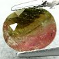 2.27 CT.Natural Oval 7*9 mm. Green Pink Zone Bi Color Liddicoatite Tourmaline