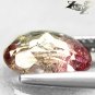 Natural Oval 7*9 mm. Green Pink Zone Bi Color Liddicoatite Tourmaline 1.94 CT.