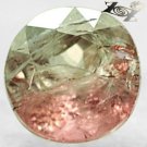 Firely Natural Round 7 mm. Pink Green Zone Clear Bi Color Tourmaline 1.6 CT.Gems