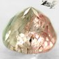 Firely Natural Round 7 mm. Pink Green Zone Clear Bi Color Tourmaline 1.6 CT.Gems