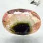 Natural Oval 6*8 mm. Green Pink Black Tri Color Liddicoatite Tourmaline 1.37 CT.
