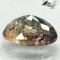 Natural Oval 6*8 mm. Green Pink Black Tri Color Liddicoatite Tourmaline 1.37 CT.