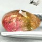 Natural Trillion 8 mm. Green Pink Bi Color Liddicoatite Tourmaline 1.6 CT.Gems