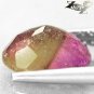 Natural Oval 7*9 mm. Green Pink Bi Color Nigeria Liddicoatite Tourmaline 1.72 CT