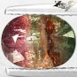 Natural Oval 6*8 mm. Green Yellow Pink Tri Color Liddicoatite Tourmaline 1.5 CT.