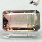 2.12 CT.Natural Emerald 6.5*10 mm. Green Yellow Pink Liddicoatite Tourmaline Gem