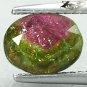 Natural Oval 6.5*8.5 mm. Rainbow Spark Green Pink Bi Color Tourmaline 1.84 CT.