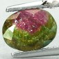 Natural Oval 6.5*8.5 mm. Rainbow Spark Green Pink Bi Color Tourmaline 1.84 CT.