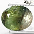 3.05 CT.Natural Oval 8*10 mm.Green Pink Bi Color Nigeria Liddicoatite Tourmaline