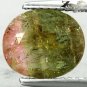 2.47 CT.Natural Oval 8*9 mm. Green Pink Bi Color Liddicoatite Tourmaline Gems