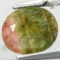 2.47 CT.Natural Oval 8*9 mm. Green Pink Bi Color Liddicoatite Tourmaline Gems
