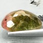 2.47 CT.Natural Oval 8*9 mm. Green Pink Bi Color Liddicoatite Tourmaline Gems