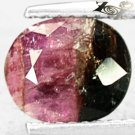 2.33 CT.Natural Oval 7*9 mm. White Green Pink Tri Color Liddicoatite Tourmaline