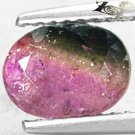 Natural Oval 6*8 mm Green White Pink Tri Color Liddicoattite Tourmaline 1.69 CT.