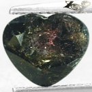 2.41 Ct.Natural Heart 8*9 mm. Pink Center Green Bi Color Liddicoatite Tourmaline