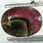 2.03 Ct.Natural Oval 7*9 mm. Pink White Green Tri Color Liddicoatite Tourmaline