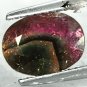 2.03 Ct.Natural Oval 7*9 mm. Pink White Green Tri Color Liddicoatite Tourmaline