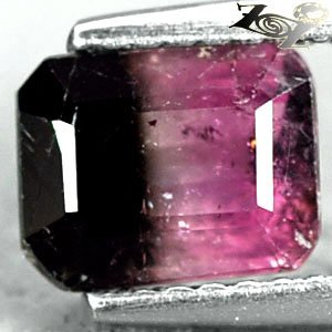 Natural Emerald 6*7 mm. Pink Green Bi Color Liddicoatite Tourmaline 1.57Ct.