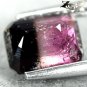 Natural Emerald 6*7 mm. Pink Green Bi Color Liddicoatite Tourmaline 1.57Ct.