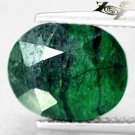 6.15 CT.Natural Oval 10*12 mm Black Patch Vein Vivid Hard Green Asia Maw Sit Sit